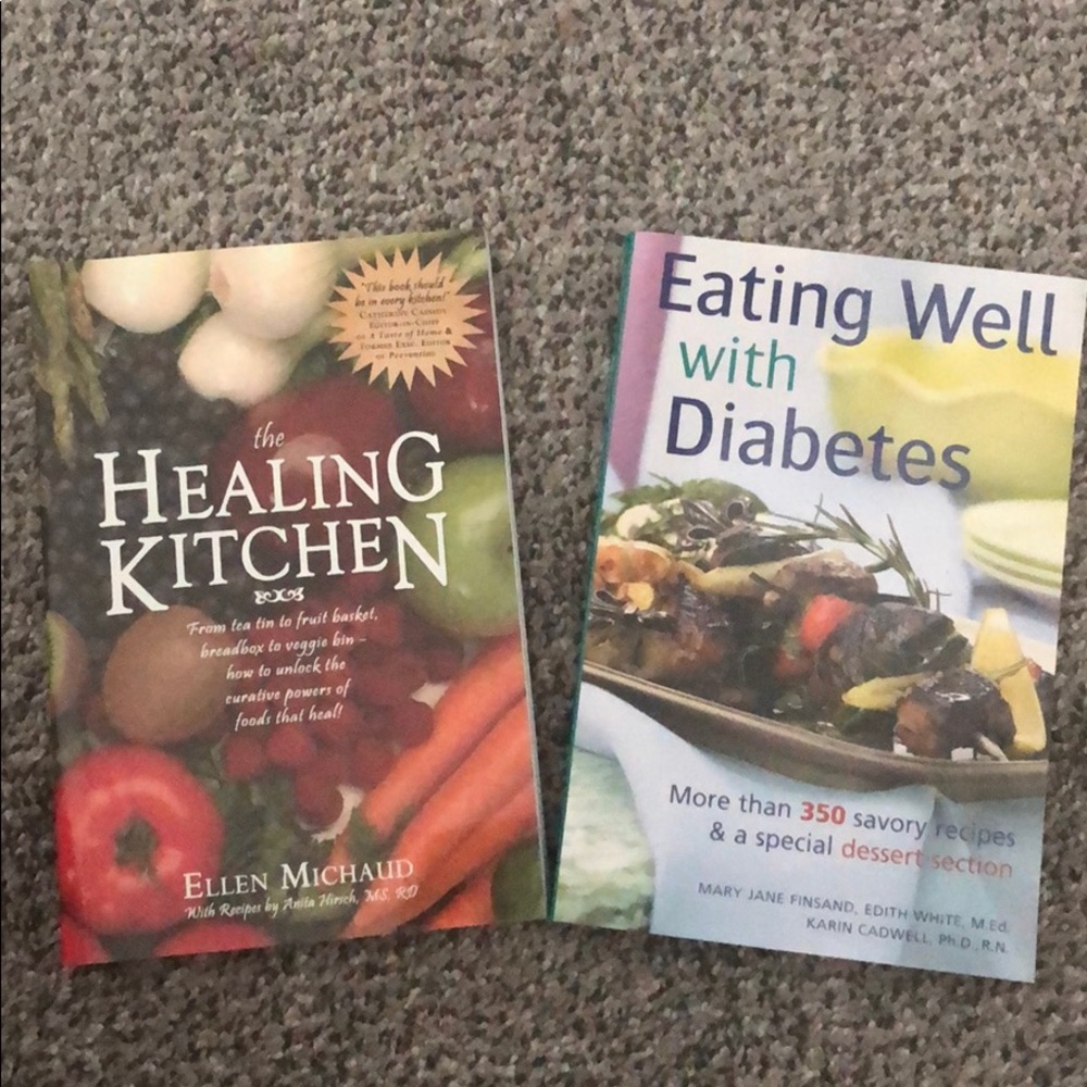 Set of 2 “Diabetes/Healing” Cookbooks
